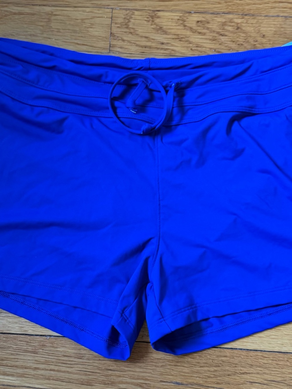 Athleta Royal Blue Bike Shorts with Drawstring